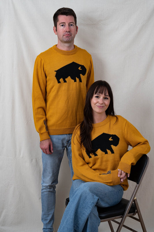 Yellow Buffalo Alpaca Sweater