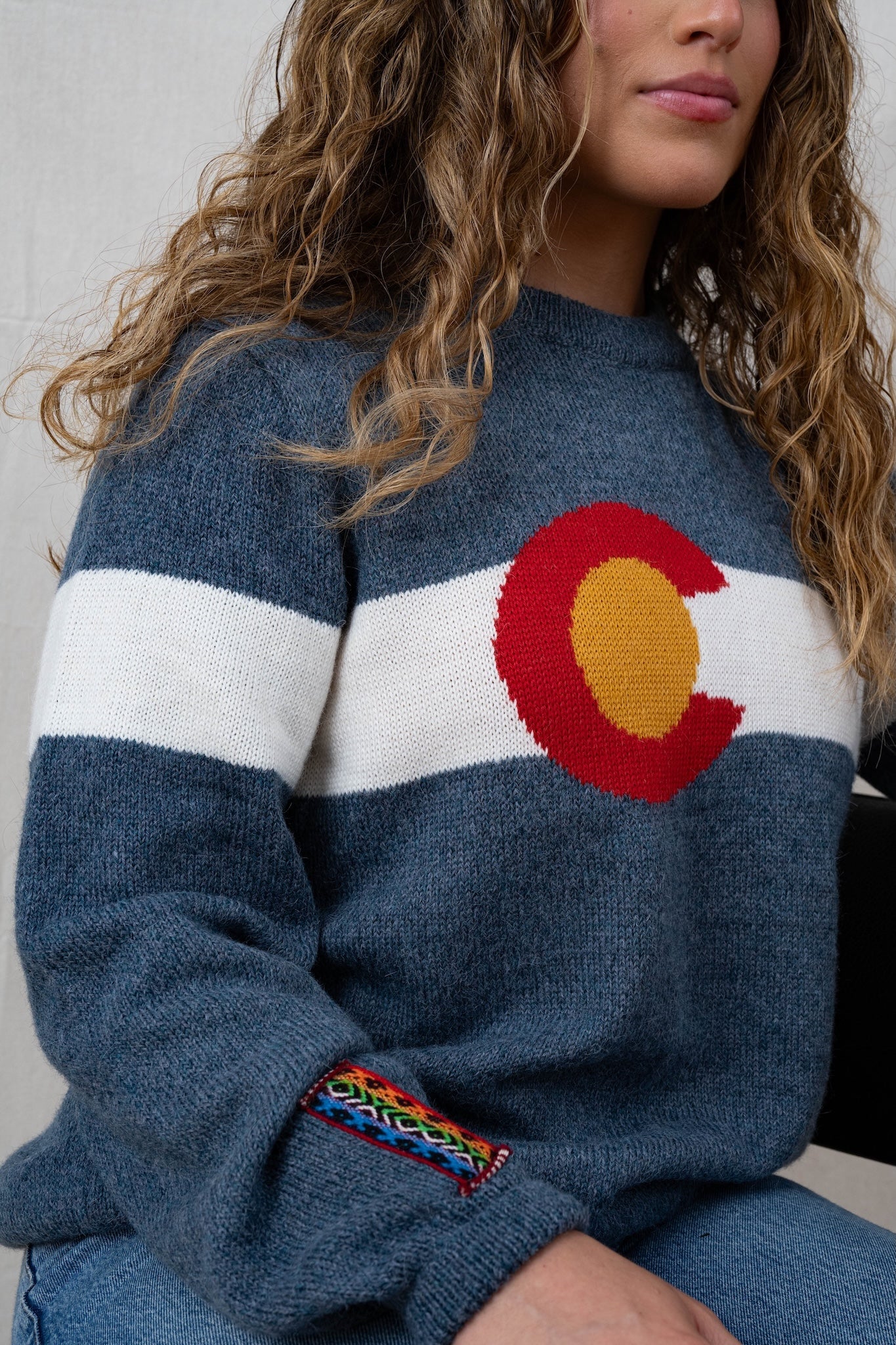 Colorado Flag Alpaca Sweater