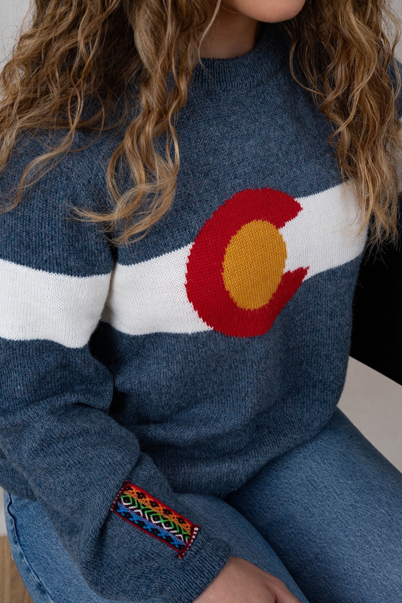 Colorado Flag Alpaca Sweater