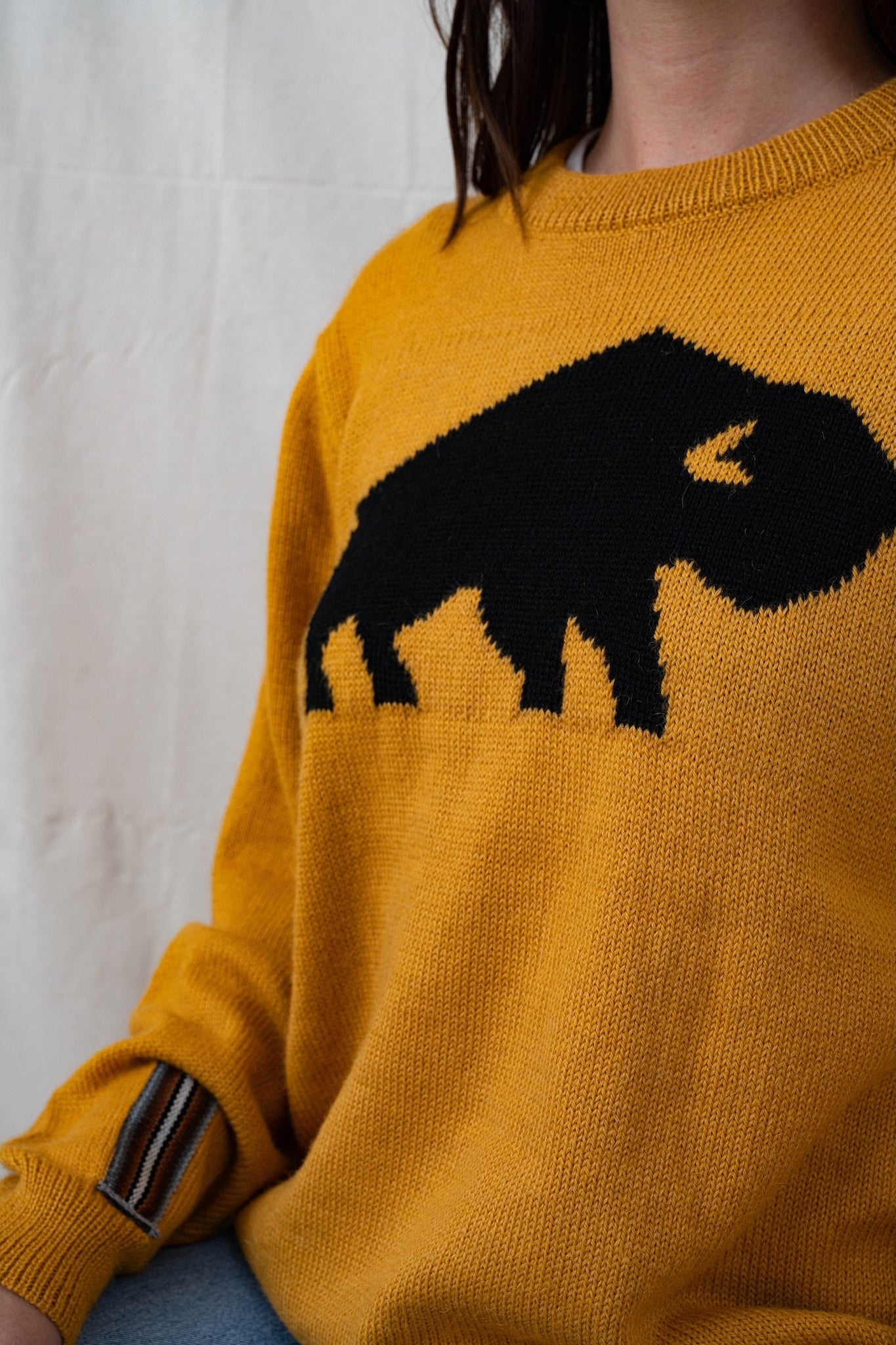 Yellow Buffalo Alpaca Sweater