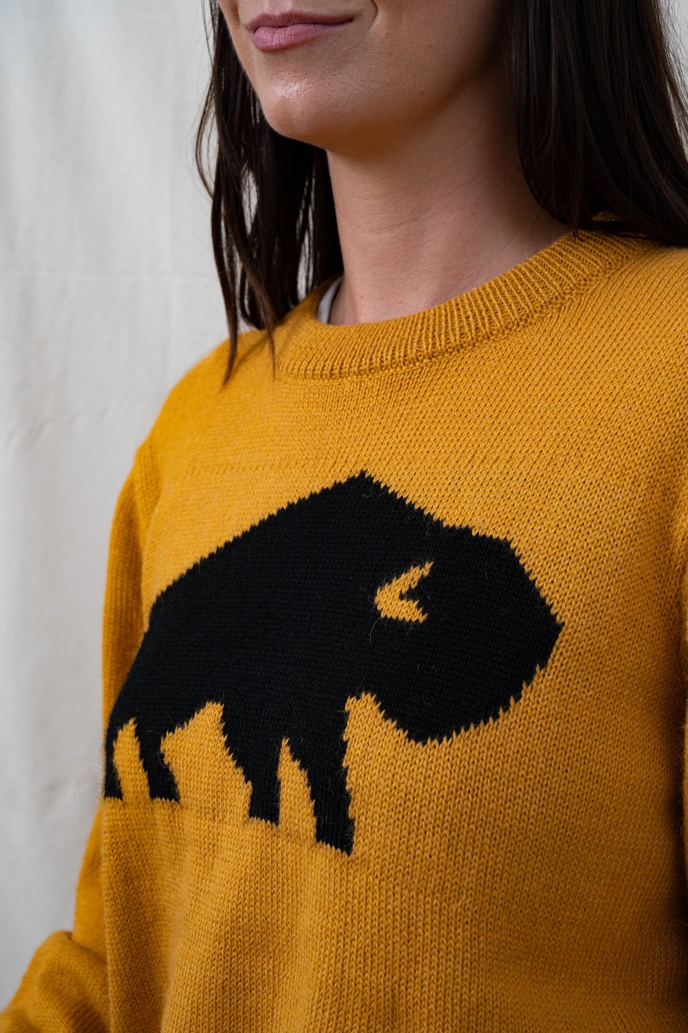 Yellow Buffalo Alpaca Sweater