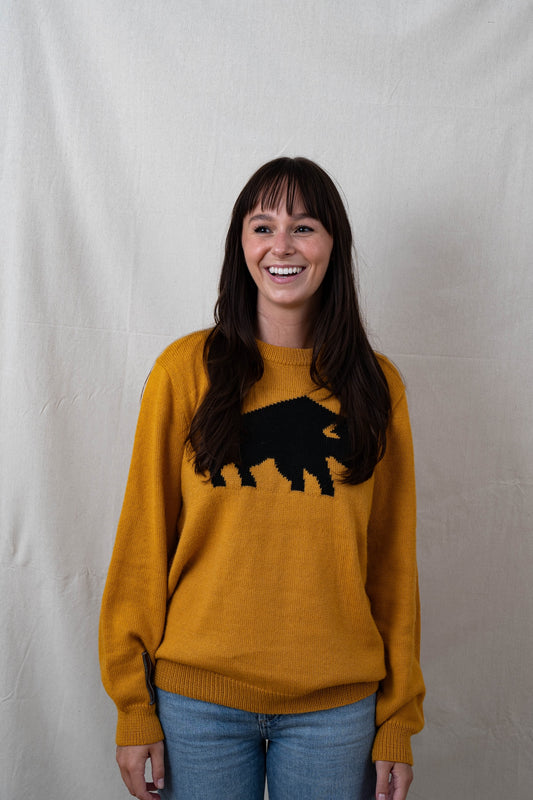 Yellow Buffalo Alpaca Sweater